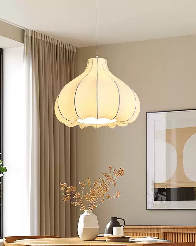 Japanese Wabi Sabi Silk Pendant Light - LM1110 - Lumora