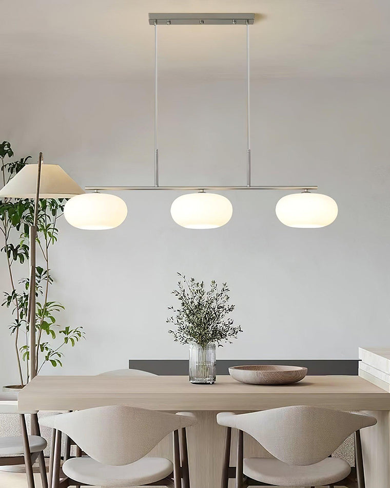 Frosted Glass Linear Chandelier - LM1112