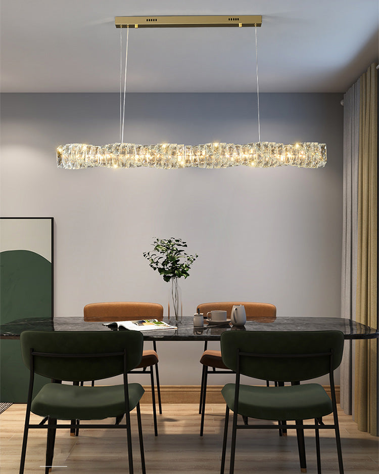 Luxury Modern Crystal Linear Chandelier – LM1069 - Lumora