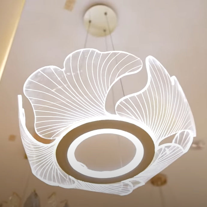 Modern Lotus Leaf LED Chandelier – LM1066 - Lumora