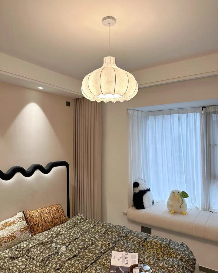 Japanese Wabi Sabi Silk Pendant Light - LM1110 - Lumora