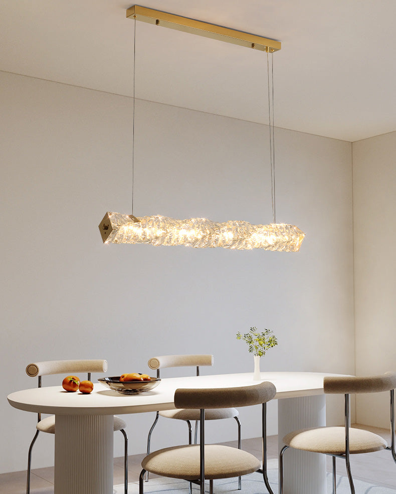 Luxury Modern Crystal Linear Chandelier – LM1069 - Lumora