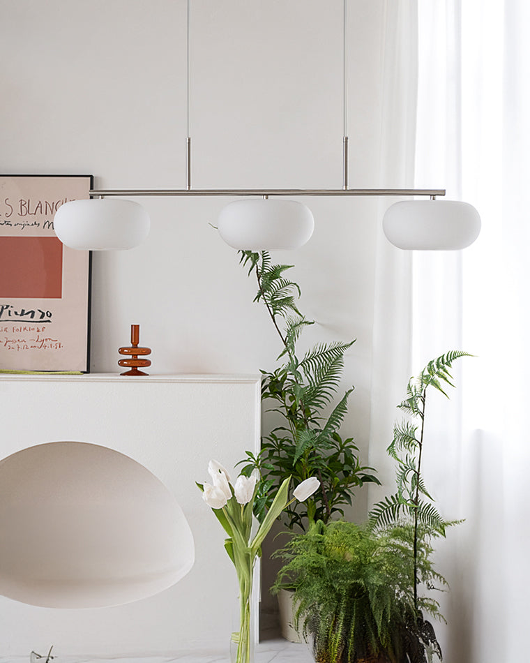 Frosted Glass Linear Chandelier - LM1112