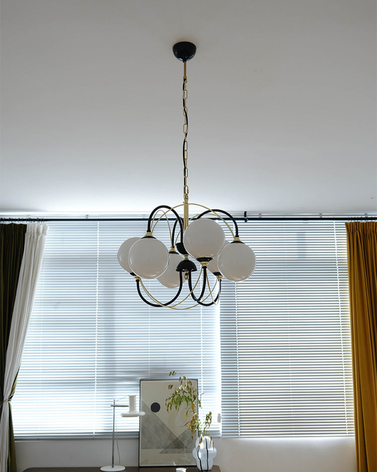 French Retro Art Deco Globe Chandelier - LM1107 - Lumora