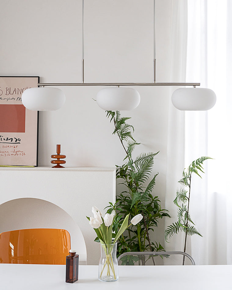 Frosted Glass Linear Chandelier - LM1112