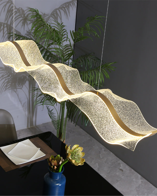Gold LED Linear Chandelier - LM1116