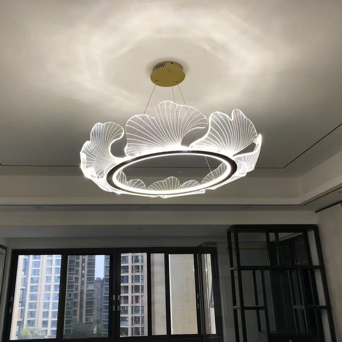 Modern Lotus Leaf LED Chandelier – LM1066 - Lumora