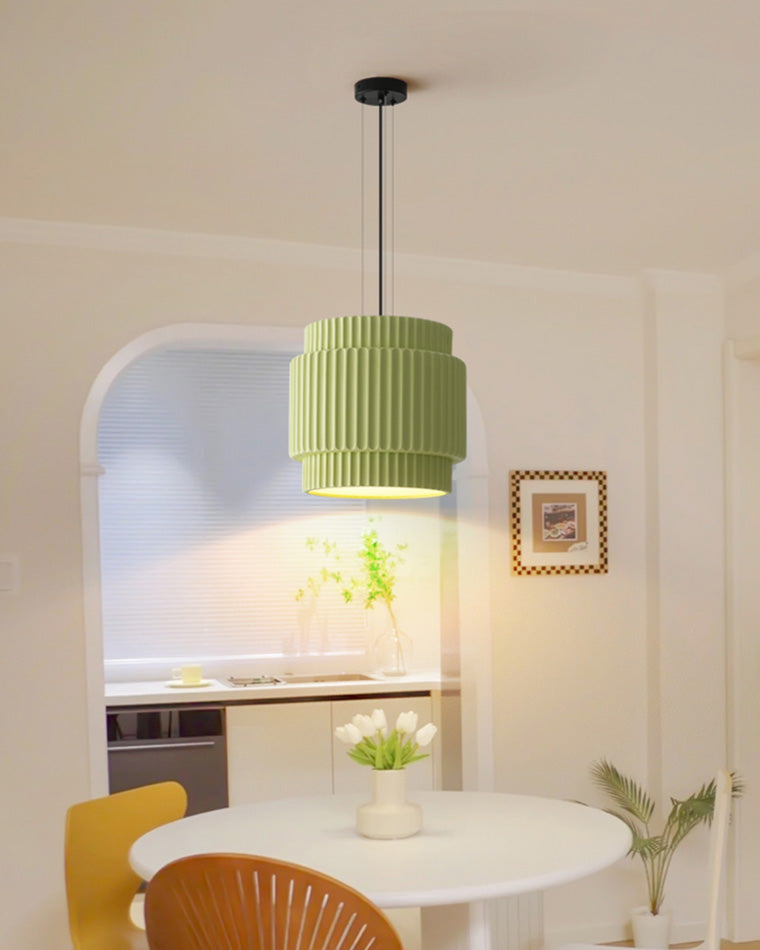 Modern Ribbed Resin Pendant Light - LM1105 - Lumora