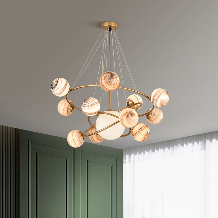 Lunaris Orbit Glass Chandelier - LM1099 - Lumora