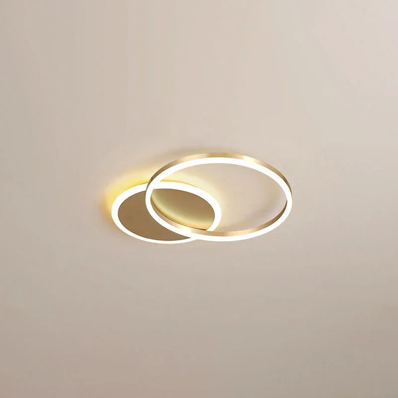 Gold Circular LED Ring Chandelier - LM1020 - Lumora