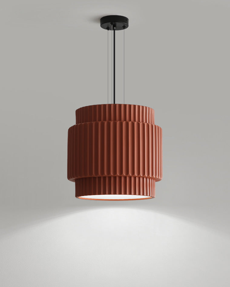Modern Ribbed Resin Pendant Light - LM1105 - Lumora