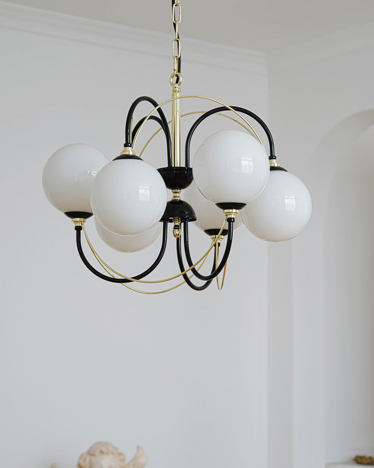 French Retro Art Deco Globe Chandelier - LM1107 - Lumora