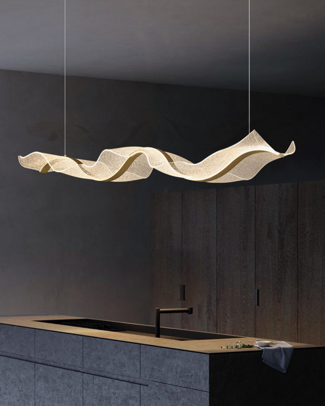 Gold LED Linear Chandelier - LM1116