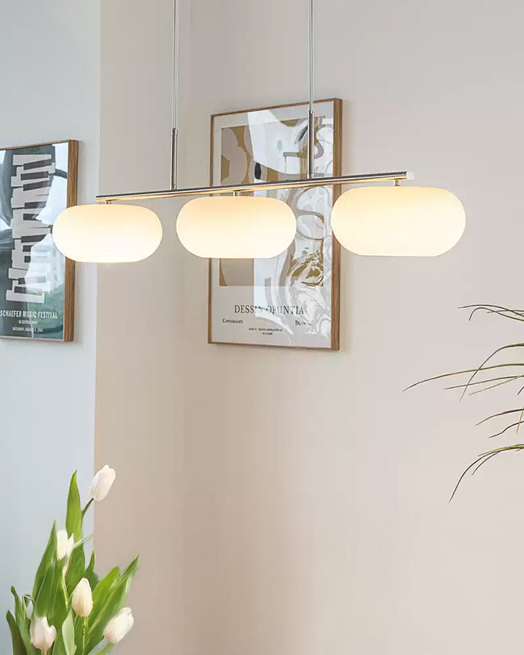 Frosted Glass Linear Chandelier - LM1112