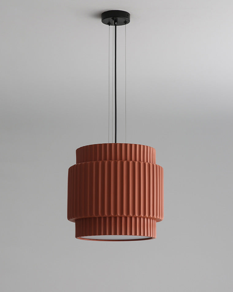 Modern Ribbed Resin Pendant Light - LM1105 - Lumora
