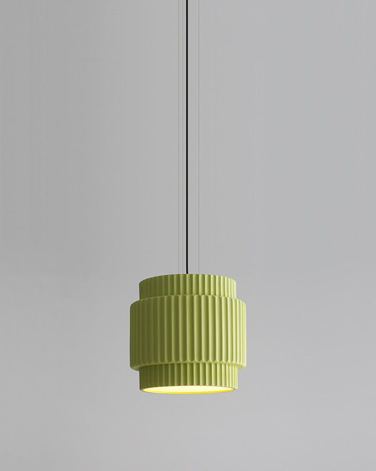 Modern Ribbed Resin Pendant Light - LM1105 - Lumora