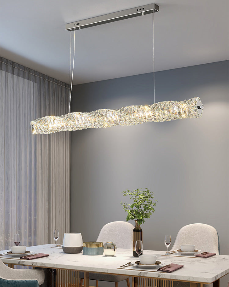 Luxury Modern Crystal Linear Chandelier – LM1069 - Lumora