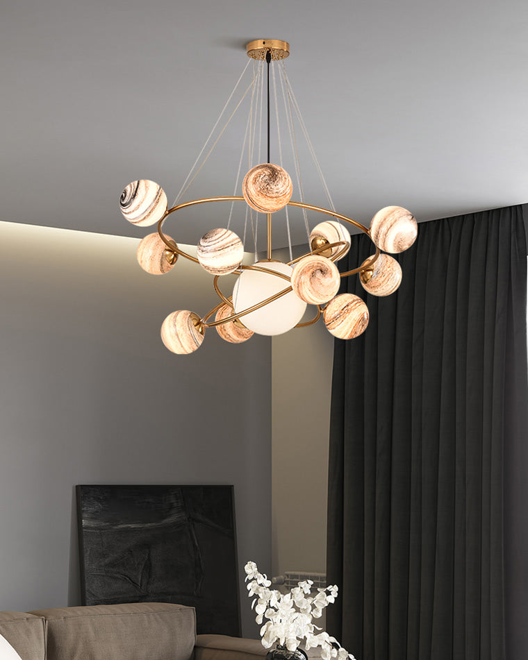 Lunaris Orbit Glass Chandelier - LM1099 - Lumora