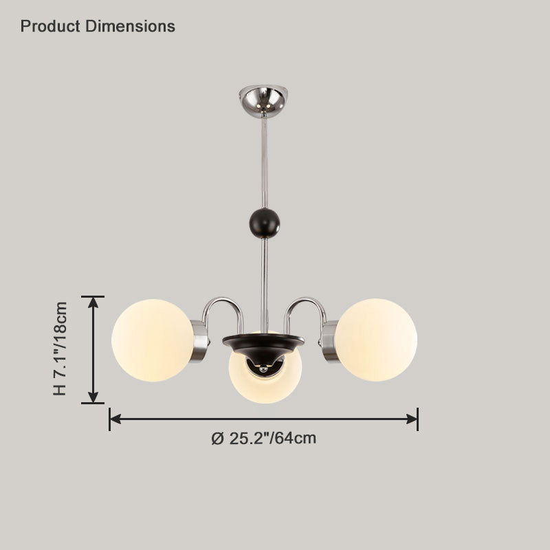 Glass Globe Chandelier - LM1081 - Lumora