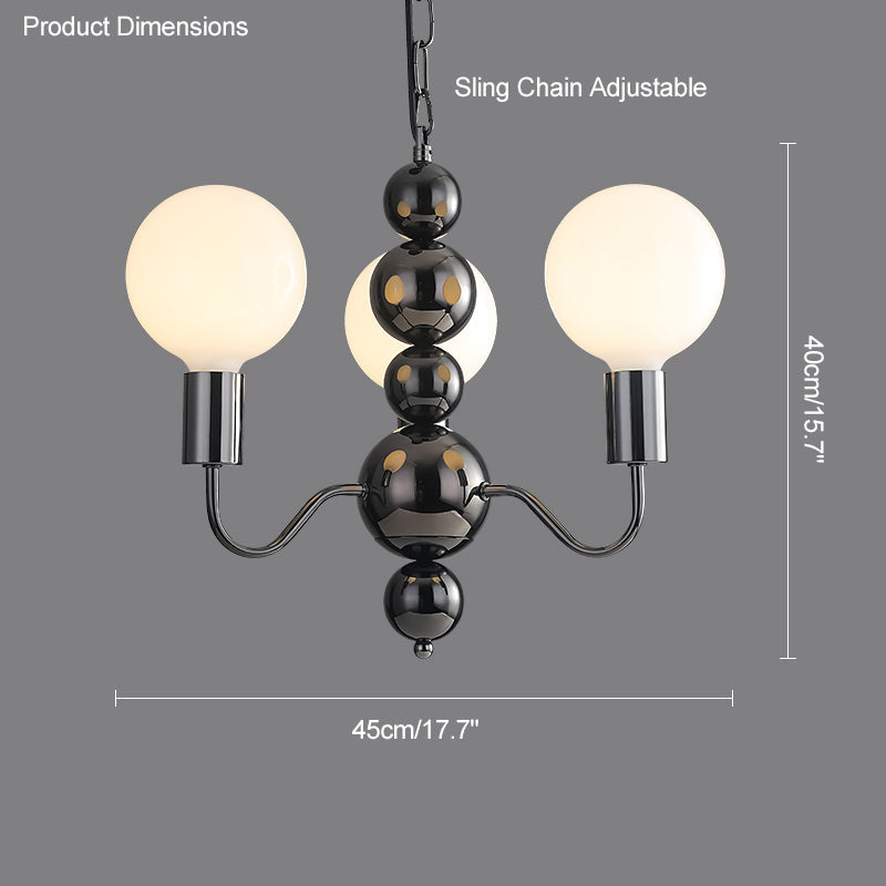 Luxury Globe Glass Chandelier - LM1086 - Lumora