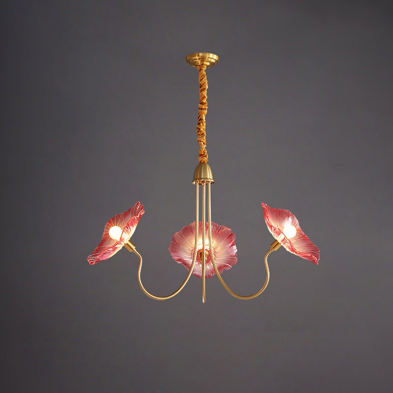 Glass Flower Chandelier - LM1120