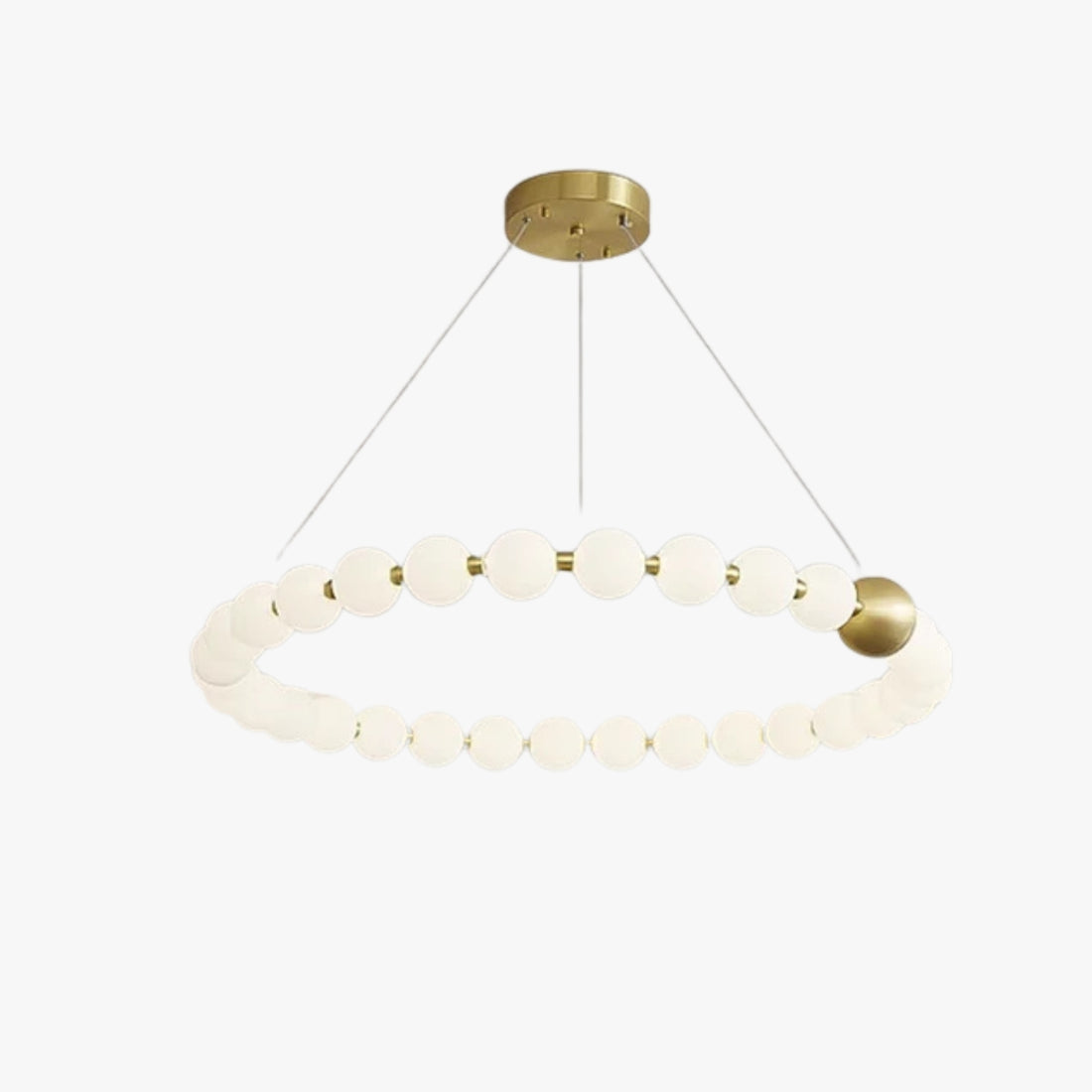 Modern Pearl Necklace Ring Chandelier - LM1051 - Lumora