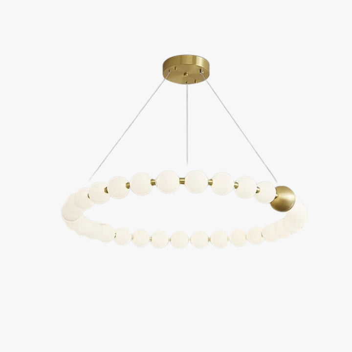 Modern Pearl Necklace Ring Chandelier - LM1051 - Lumora