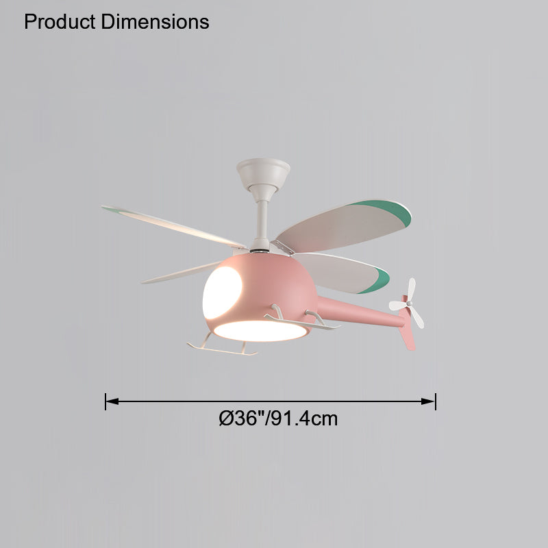 Kids Helicopter LED Ceiling Light - LM1076 - Lumora