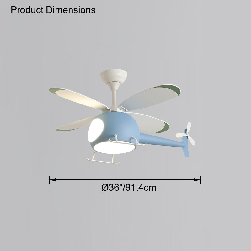 Kids Helicopter LED Ceiling Light - LM1076 - Lumora