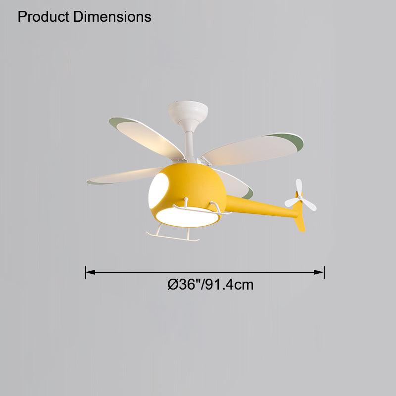 Kids Helicopter LED Ceiling Light - LM1076 - Lumora