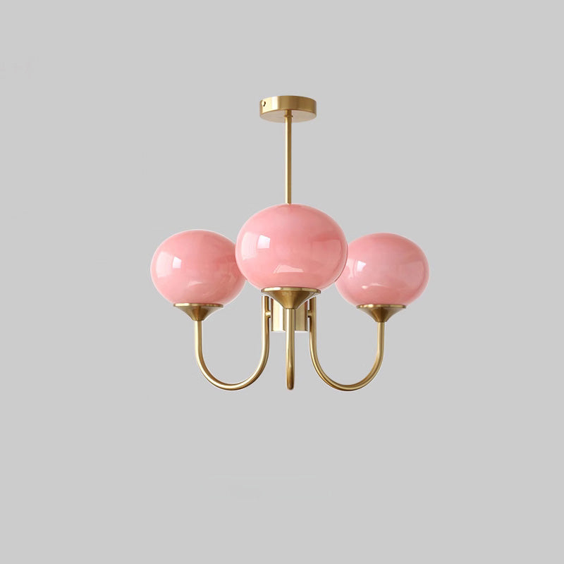 Modern Glass Globe Arm Chandelier – LM1068 - Lumora