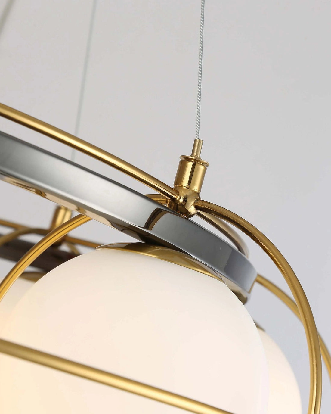 Gold Glass Globe Chandelier - LM1113