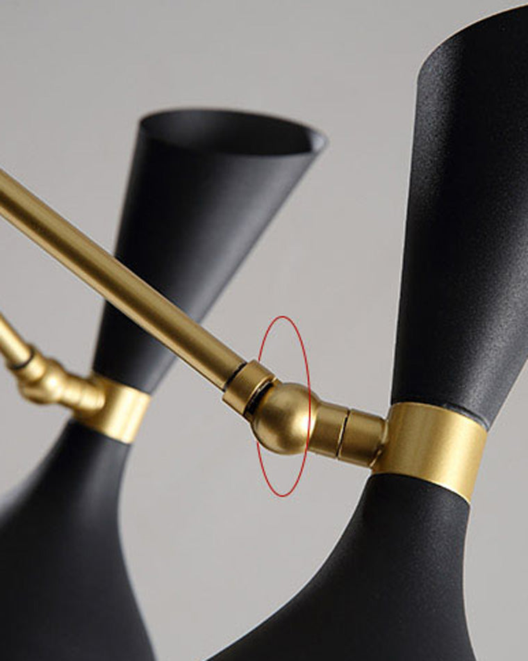 Modern Nordic Black & Gold Chandelier - LM1109 - Lumora