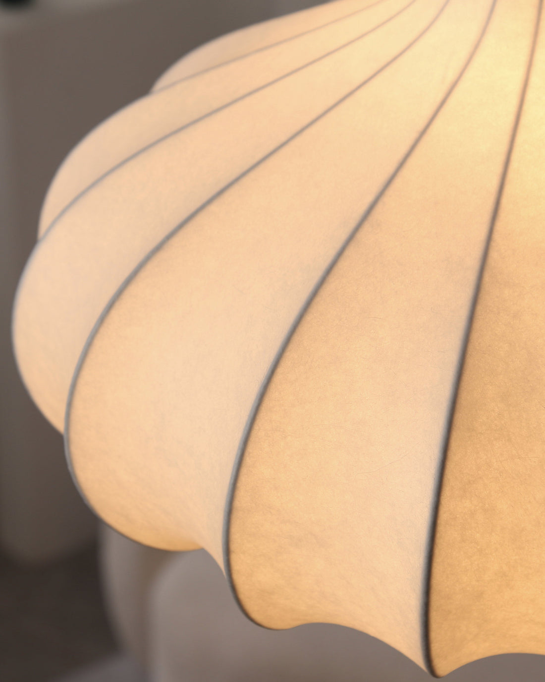 Japanese Wabi Sabi Silk Pendant Light - LM1110 - Lumora