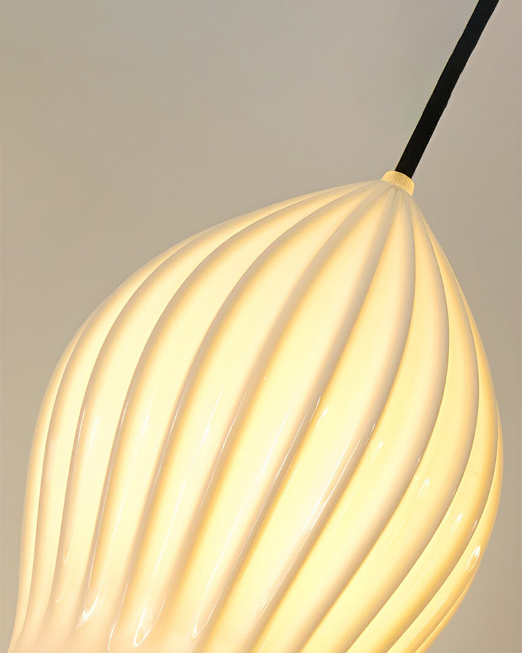 Aurora Luxe Ribbed Ceramic Pendant Light - LM1084 - Lumora
