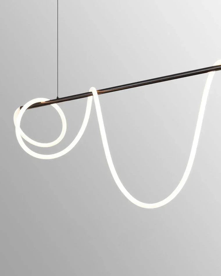 Brass Rope Wave LED Chandelier - LM1018 - Lumora