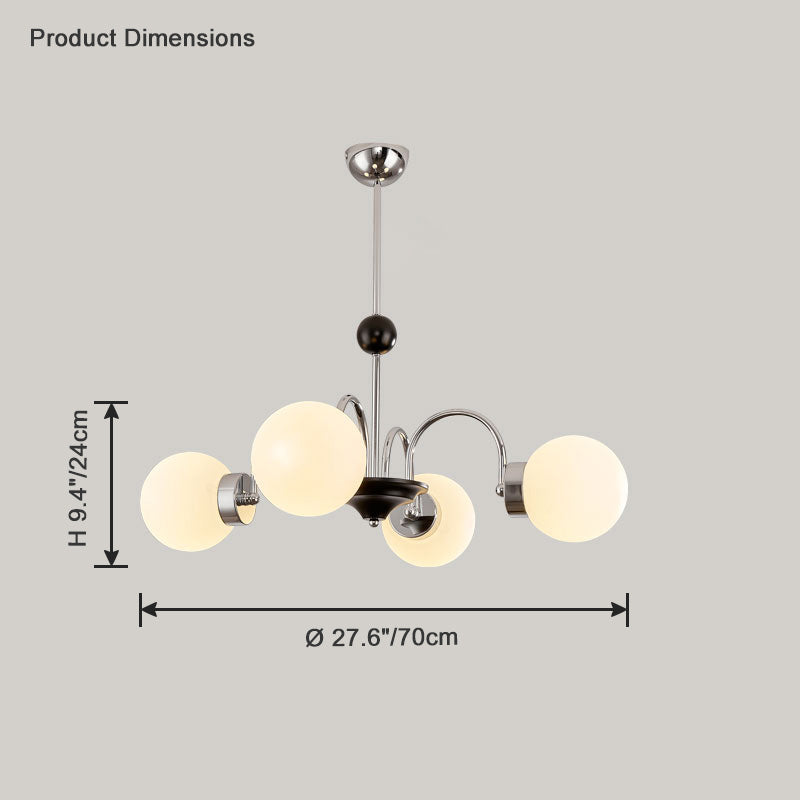 Glass Globe Chandelier - LM1081 - Lumora
