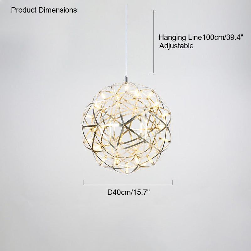 Luxury Chrome LED Sphere Chandelier - LM1073 - Lumora
