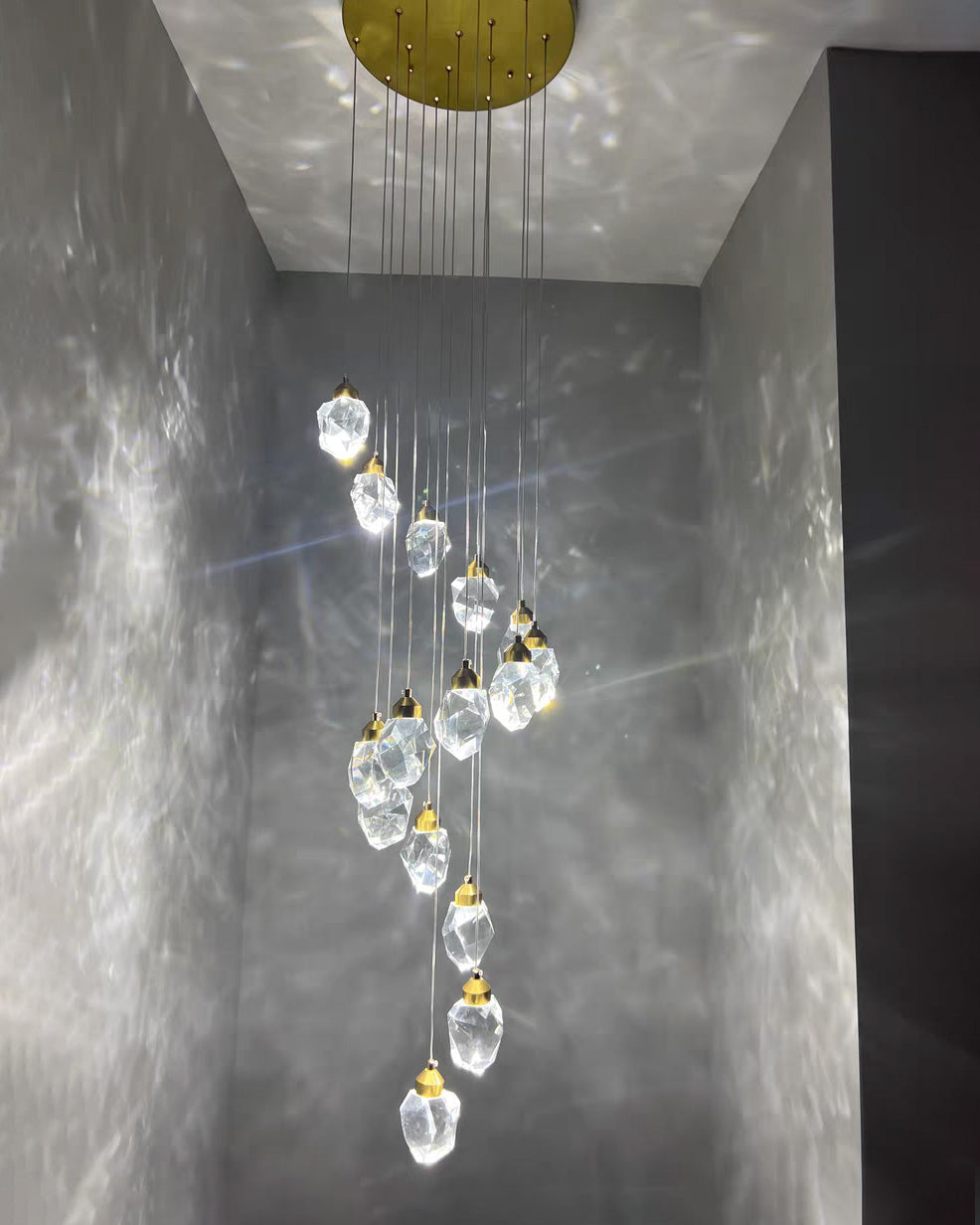 Cascading Crystal Pendant Chandelier-LM1040 - Lumora