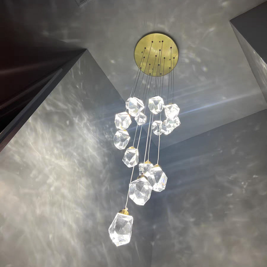 Cascading Crystal Pendant Chandelier-LM1040 - Lumora