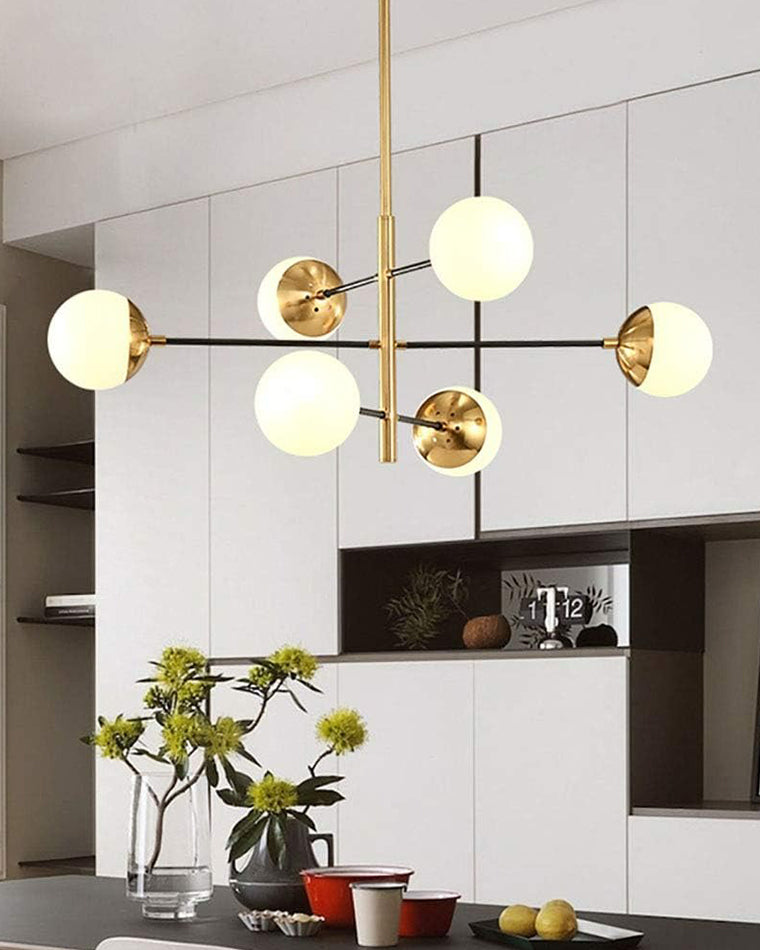 Aurora Sphere Luxe Gold Chandelier - LM1101 - Lumora