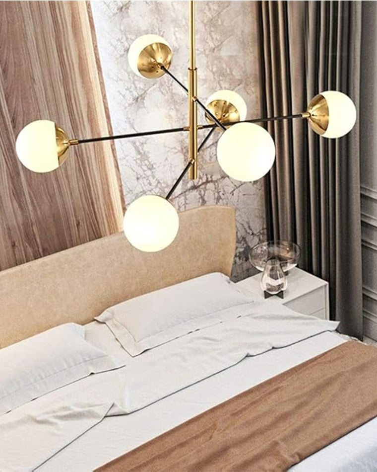 Aurora Sphere Luxe Gold Chandelier - LM1101 - Lumora