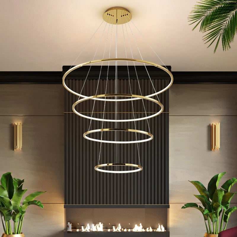 Tiered Ring LED Chandelier - LM1026 - Lumora