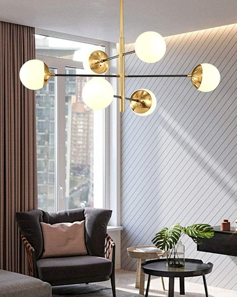 Aurora Sphere Luxe Gold Chandelier - LM1101 - Lumora