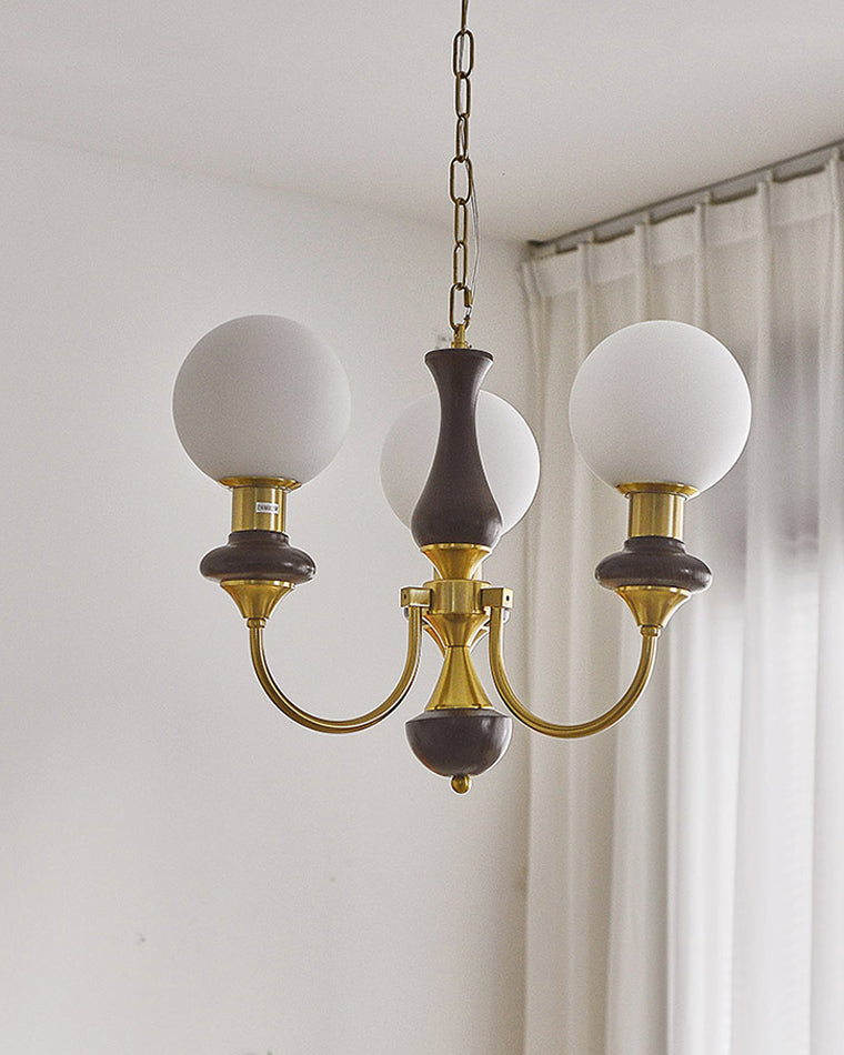 Copper Glass Ball Chandelier - LM1118