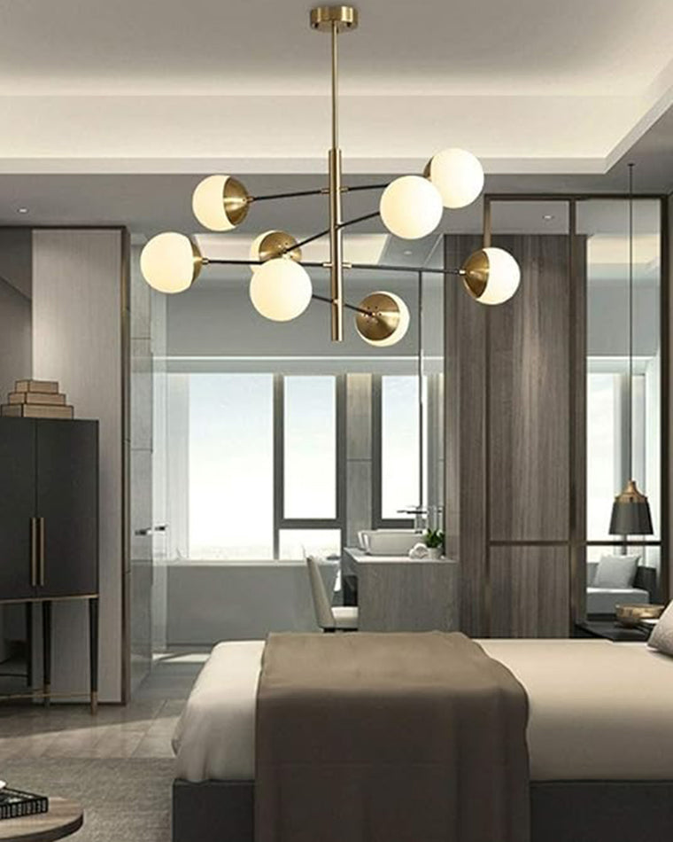 Aurora Sphere Luxe Gold Chandelier - LM1101 - Lumora
