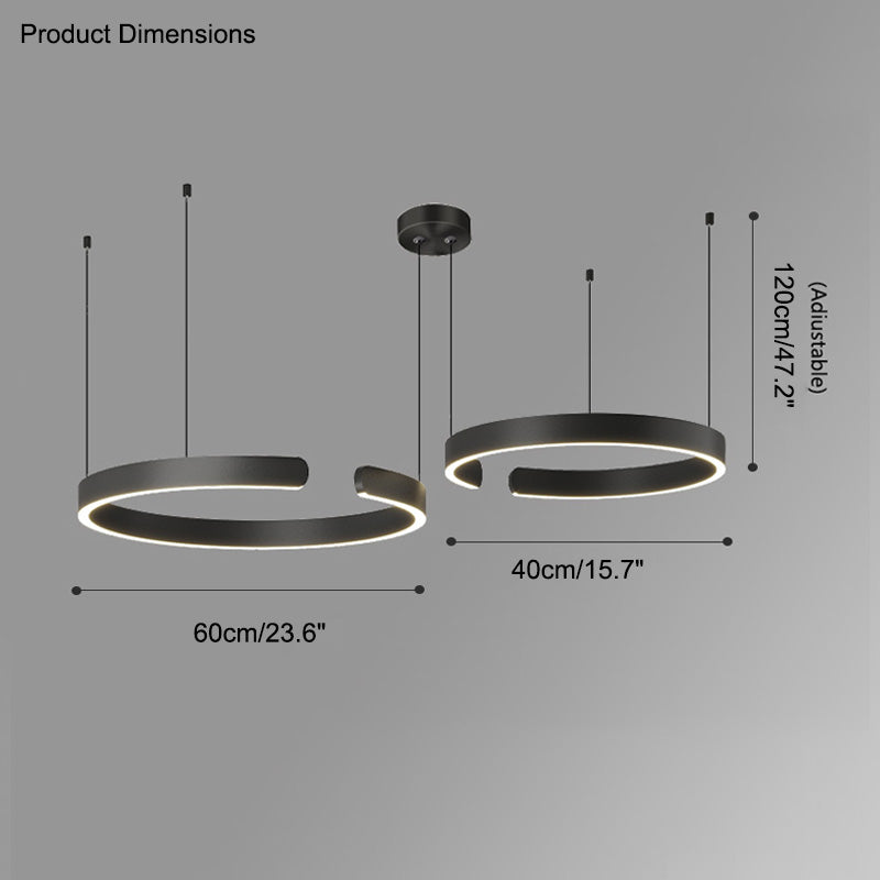 Modern Ring LED Chandelier - LM1036 - Lumora