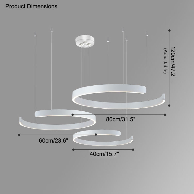 Modern Ring LED Chandelier - LM1036 - Lumora