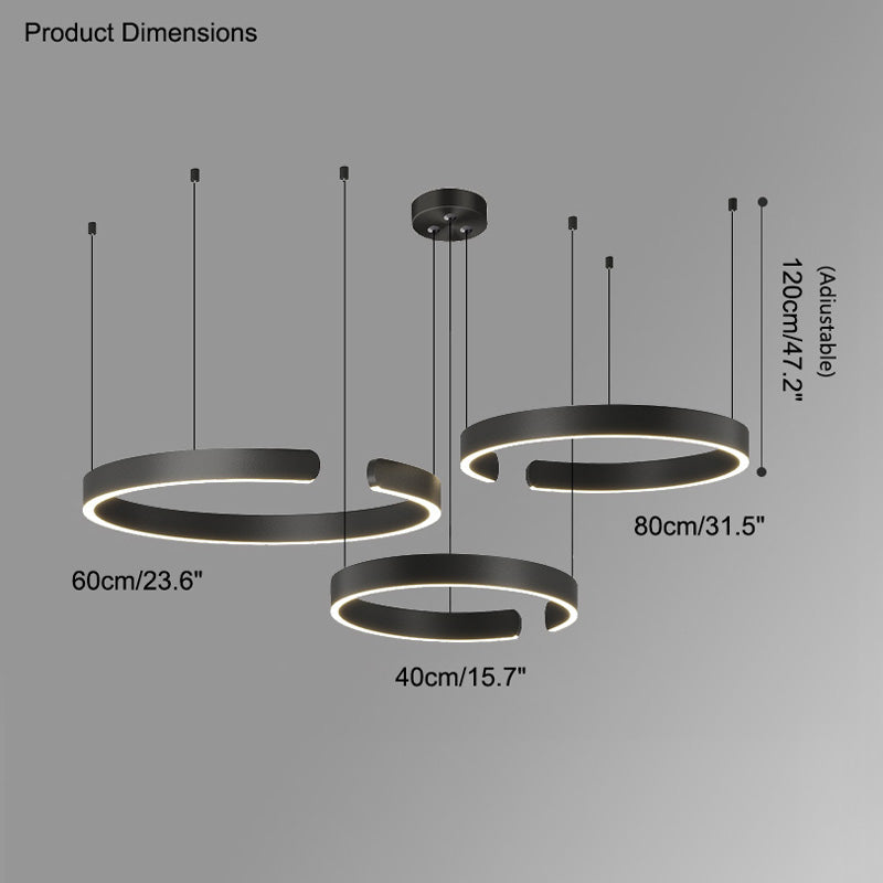 Modern Ring LED Chandelier - LM1036 - Lumora