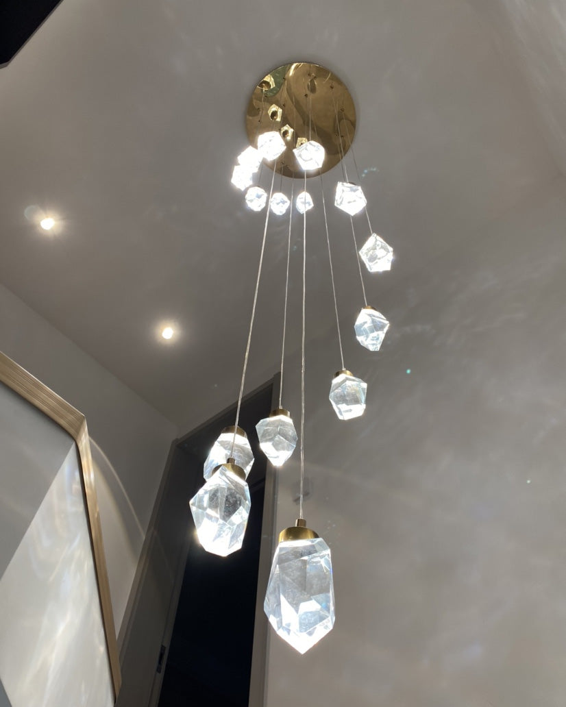 Cascading Crystal Pendant Chandelier-LM1040 - Lumora
